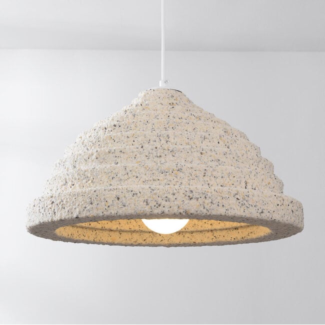 pendant light Amai - beige terrazzo stone effect