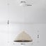 pendant light Amai - beige terrazzo stone effect