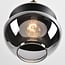 pendant light Sofie - smoked glass round Art Deco globe