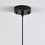 pendant light Sofie - smoked glass elongated Art Deco globe