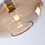 1-light pendant light Trinidad - large amber glass shade