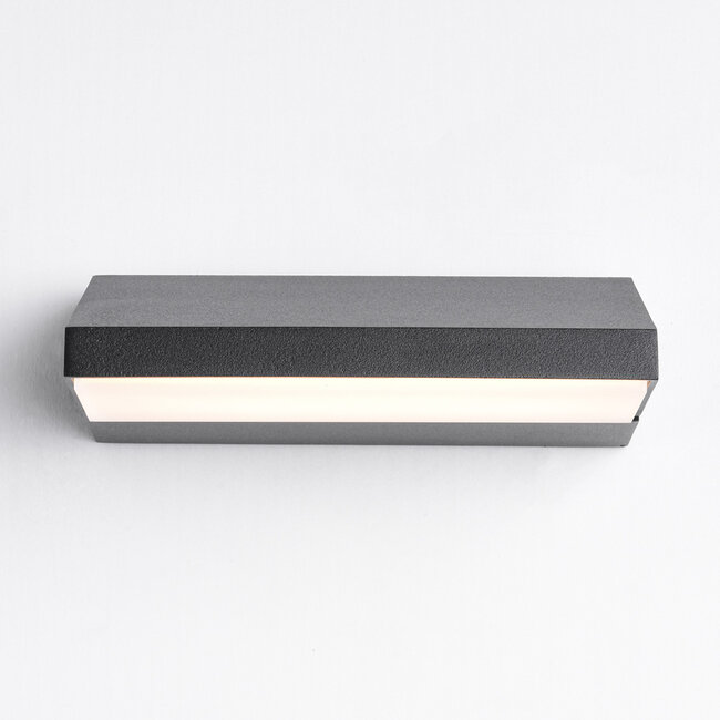 Rotatable outdoor wall light Argento - black with integrated LED