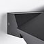 Rotatable outdoor wall light Argento - black with integrated LED