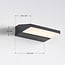 Rotatable outdoor wall light Argento - black with integrated LED