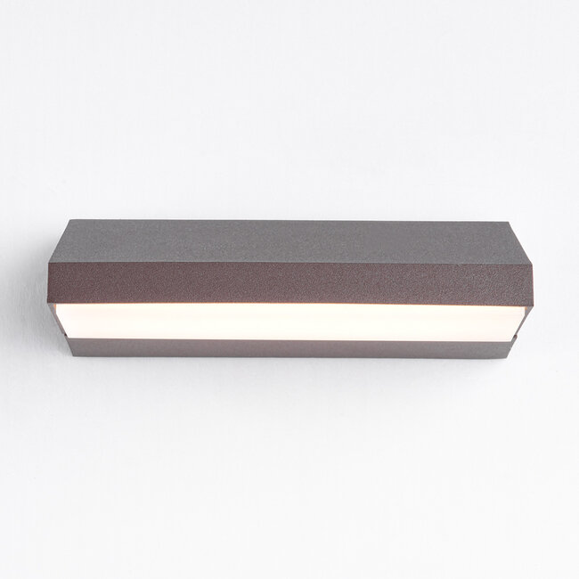 Rotatable outdoor wall light Argento - brown with integrated LED