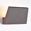 Rotatable outdoor wall light Argento - brown with integrated LED