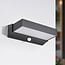 Outdoor wall light Onyx with sensor black with integrated LED