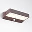 Outdoor wall light Onyx with sensor brown with integrated LED