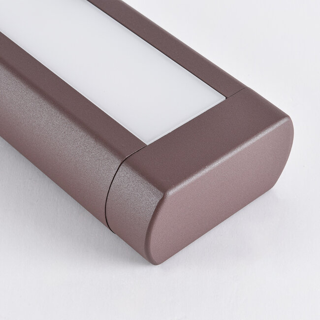 Industrial standing outdoor lamp Stein - brown