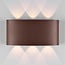 Robust outdoor wall light Sena rust brown with integrated LED