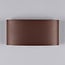 Robust outdoor wall light Sena rust brown with integrated LED