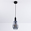 -light pendant lamp Mala smoked glass - elongated glass