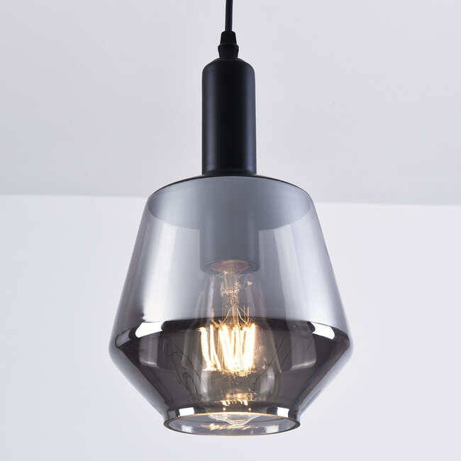 -light pendant lamp Mala Smoked glass - spherical glass