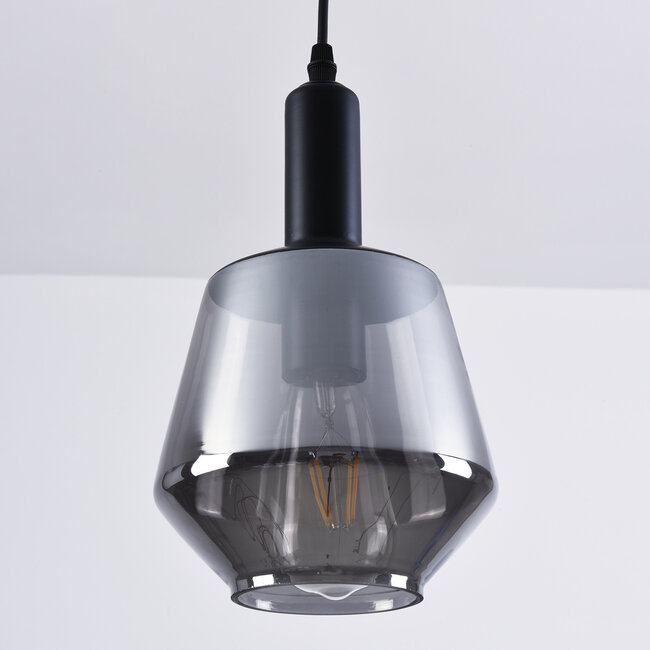 -light pendant lamp Mala Smoked glass - spherical glass