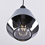 pendant light Mala - smoked glass elongated globe