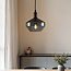 1-light pendant lamp Mala smoked glass - wide glass