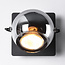 Rotatable recessed wall spotlight with smoked glass - Jace
