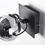 Adjustable wall spotlight Jace - smoked glass and black