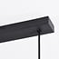 Industrial pendant light Hira - black with woven rattan