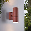 2-light wall lamp, rust brown - Giorgia