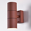 2-light wall lamp, rust brown - Giorgia