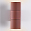 2-light wall lamp, rust brown - Giorgia