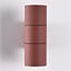 2-light wall lamp Giorgia in rust brown, IP44