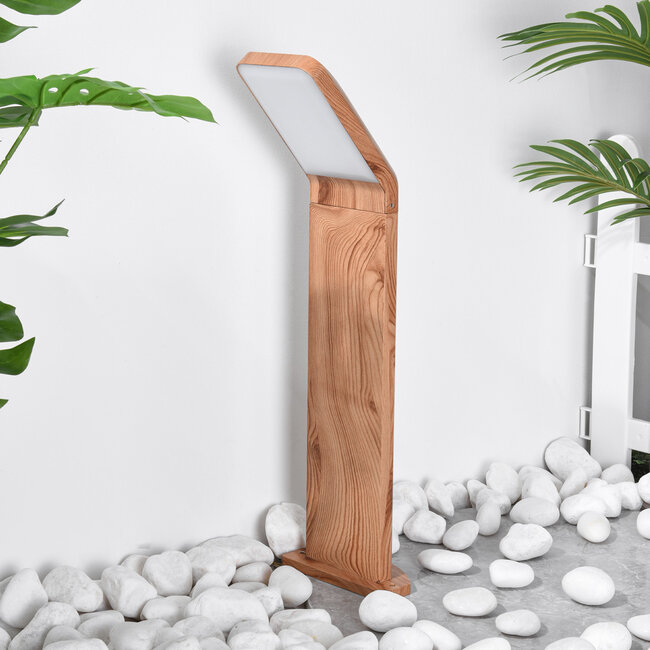 Floor lamp with dark wood effect, 50 cm - Francesco