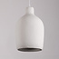 Minimalist Wabi-Sabi Hikari pendant lamp with stone effect Ø31 cm - White
