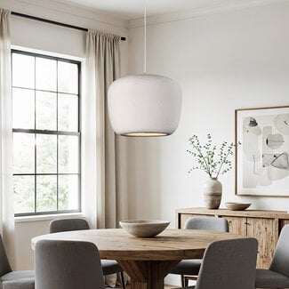 pendant light Kumo - white stone effect