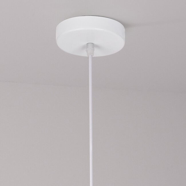 pendant light Kumo - white stone effect