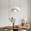 pendant light Kawa - white stone effect