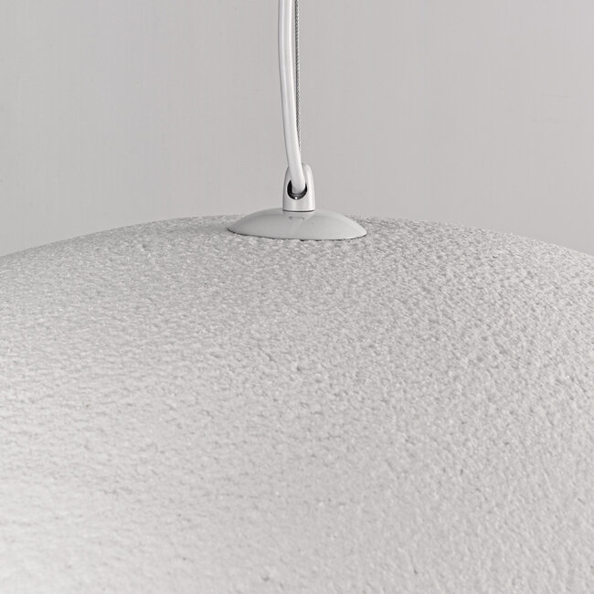 Wabi-Sabi Kawa pendant lamp with White stone effect - 60 x 55 cm