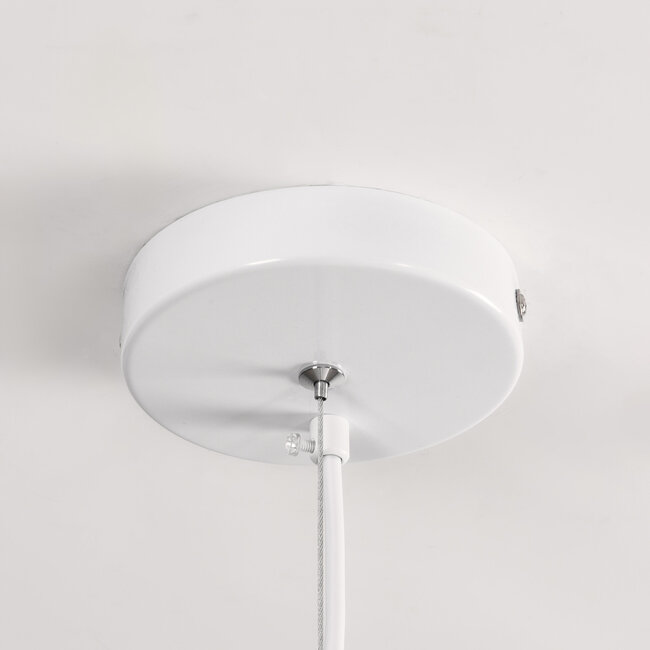 Wabi-Sabi Kawa pendant lamp with White stone effect - 60 x 55 cm