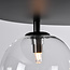 Ceiling light Lumose 3-light - amber, smoked glass and transparent glass
