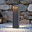 Andrew standing outdoor lamp with ribbed design, 60 cm - anthracite