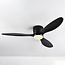Summer/winter ceiling fan Circo Black with adjustable Colour temperature