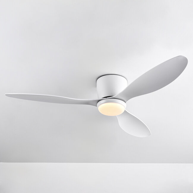 Summer/winter ceiling fan Circo White with adjustable colour temperature