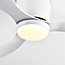 Summer/winter ceiling fan Circo White with adjustable colour temperature