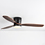 Summer/winter ceiling fan in wood with adjustable colour temperature - Flux