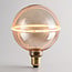 E27 dimmable amber LED ring filament bulb 13 cm 4W