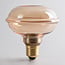 E27 UFO dimmable amber LED filament bulb 4W, 10 cm