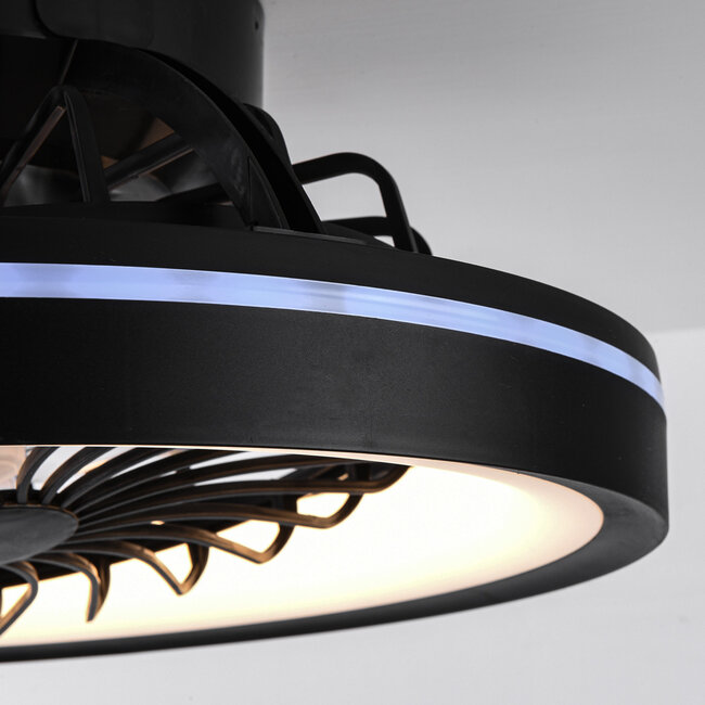 Smart ceiling fan Flow with remote control, TUYA WiFi app and RGB function