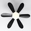 Ceiling fan Swift in black - adjustable colour temperature