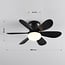 Ceiling fan Swift in black - adjustable colour temperature