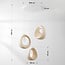 Yoru 3-light pendant light - sandy beige stone effect
