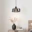 pendant light Shade - black with smoked glass