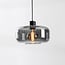 pendant light Shade - black with smoked glass