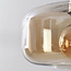 Contemporary Shade pendant lamp with a modern twist - Amber glass