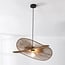 pendant light Janah - black and brown